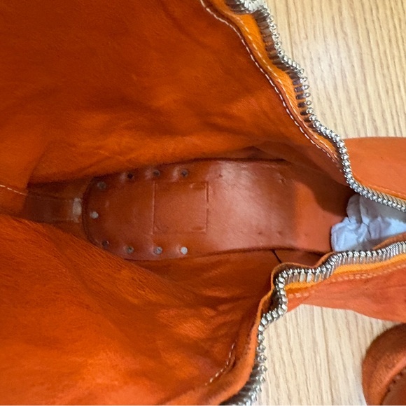 Guidi Front Zip PL2 Burnt Orange Mid Calf Boots - Picture 12 of 16